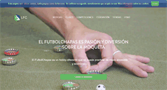 Desktop Screenshot of ligafutbolchapas.com